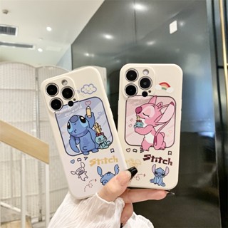 เคสโทรศัพท์มือถือ ลาย Stitch สีชมพู สําหรับ OPPO A17 A16 A15 A15S A3S A12E A5S A7 A12 A31 A53 A33 A9 A5 2020 A54 A55 A57 2022 A77 A77S A76 A96 A92 A52 A93 A94 A95 4G A74 5G G107T