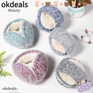 OKDEALS ที่ปิดหูกันหนาว แบบพับได้ ให้ความอบอุ่น สําหรับผู้หญิง และผู้ชาย