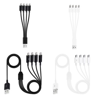 R* สายชาร์จ Micro USB หลายอุปกรณ์ ชาร์จโทรศัพท์ แท็บเล็ต 4 เครื่อง เมื่อครั้งเดียว เหมาะสําหรับคนยุ่ง