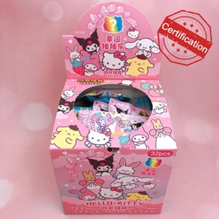 Sanrio กระเป๋าใส่ยางลบ ลายการ์ตูนครอบครัวน่ารัก 3D ถอดออกได้ และประกอบได้ U5N2