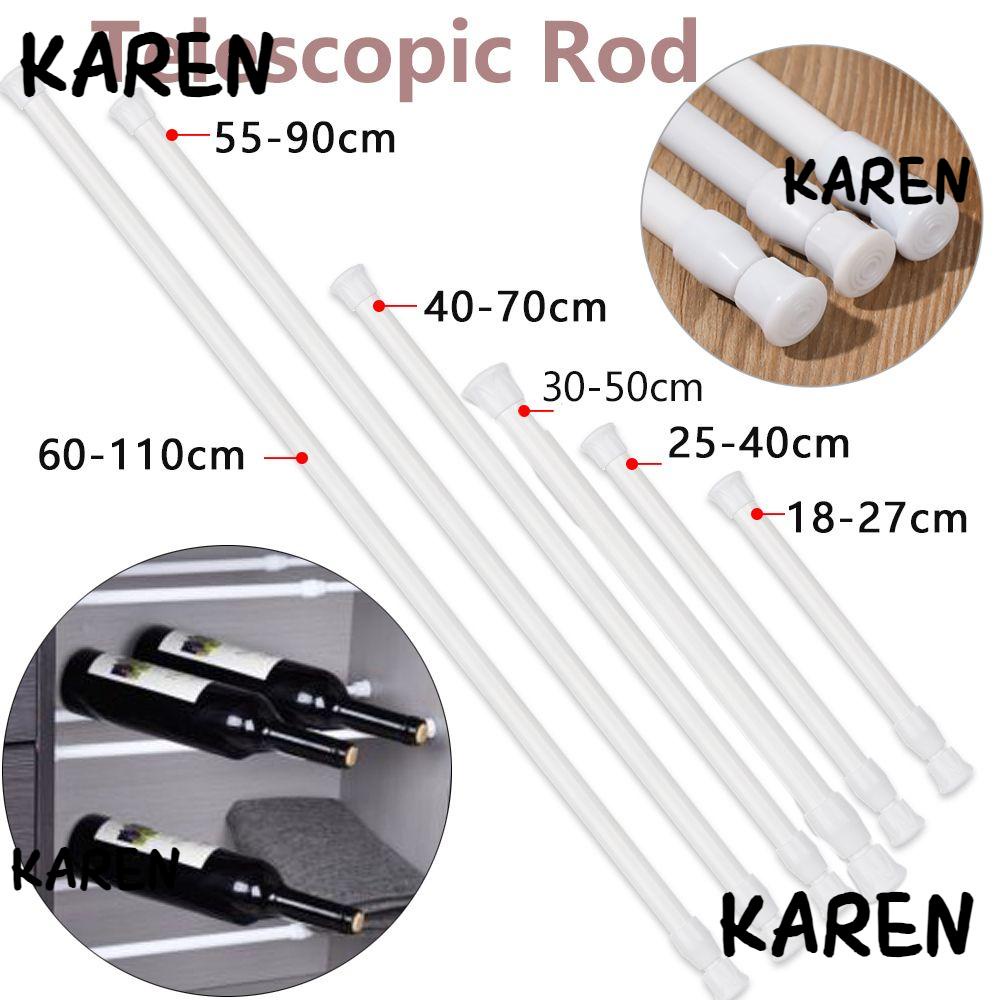 Karen ไม้แขวนผ้าม่าน แบบยืดไสลด์ได้ ทนทาน สําหรับห้องน้ํา