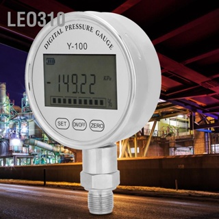 Leo310 Y100 เครื่องวัดความดันไฮดรอลิคแบบดิจิตอลความแม่นยำสูง Manometer Pressure Tester Meter