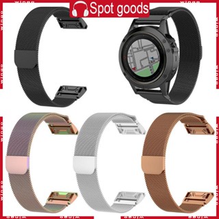 Win สายนาฬิกาข้อมือสเตนเลส ปรับได้ สําหรับ Fenix 6 6S 6X