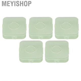 Meyishop Puff Sponge Storage Box Press Cover Transparent Green Makeup Air Cushion Container for Necklace