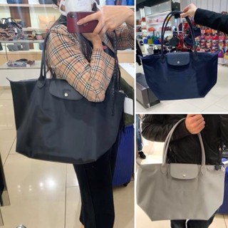 พร้อมส่ง ของแท้ 100% Longchamp Neo 1899 2605 598 กระเป๋าถือ กระเป๋าสะพายไหล่ ผ้าไนล่อน แบบหนา หูหิ้วยาว ขนาดใหญ่ สําหรับผู้หญิง