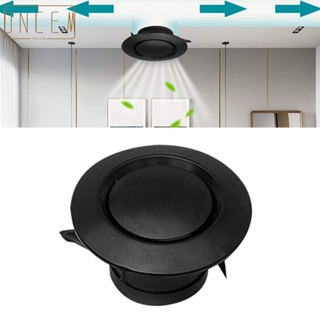 【ONCEMOREAGAIN】Exhaust Hood Vent Cover Decorating Indoor Exhausting Adjustable Black Round