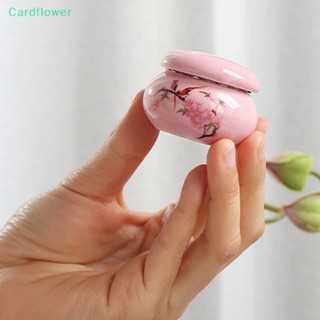 &lt;Cardflower&gt; ถ้วยเซรามิค พร้อมฝาปิด สําหรับใส่ผงอะคริลิคเหลว ตกแต่งเล็บ