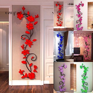 [GZMJ] สติกเกอร์ ลาย Rosa Multiflora Entrance Corridor 3D สําหรับติดตกแต่งผนังบ้าน DIY