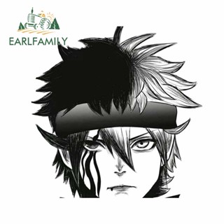 Earlfamily สติกเกอร์ ลายการ์ตูน Black Clover Yuno Grinbellor 13 ซม. x 11.2 ซม. สําหรับตกแต่งหน้าต่างรถยนต์