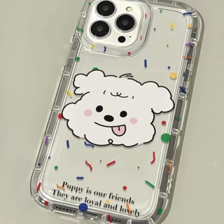 Yiki|เคสโทรศัพท์มือถือแบบนิ่ม TPU กันกระแทก ลายลูกสุนัขน่ารัก สําหรับ Xiaomi Redmi Note 12 Pro Speed 12 11 Pro 11S 11SE 11 10 Pro 10 10S 9 Pro 9s 9T 9 8 Pro 8