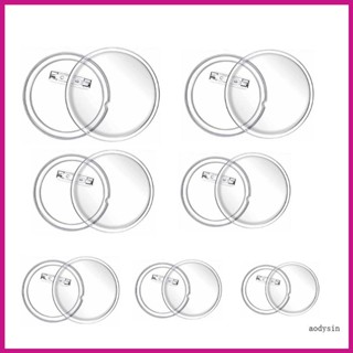 Aod กระดุมอะคริลิคเปล่า ใช้งานง่าย แบบเปลี่ยน สําหรับเย็บผ้า และเปลี่ยนรูปภาพ DIY