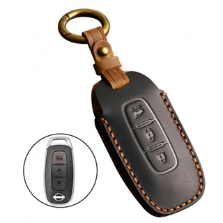 ⚡NEW 8⚡Car Key Cover Remote Replacement Vehicle Accessories Black Cowhid Leather