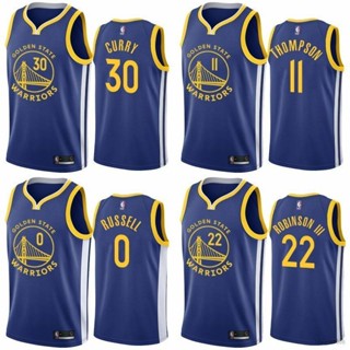 เสื้อกีฬาบาสเก็ตบอล ลาย HQ7 NBA Jersey Golden State Warriors Curry Russell Thompson Robinson พลัสไซซ์ QH7