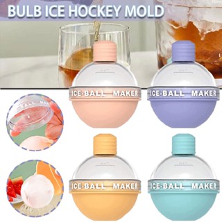 Light Bulb Ice Ball Maker Sphere Ice Molds Creative Shape Round Ice Cube Mold