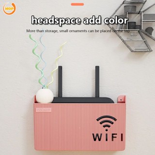 [ของแท้ 100%] Wireless Wifi Router Shelf Storage Box Wall Hanging ABS Plastic Organizer Box Cable Power Bracket Organizer Box Home Decor [MOP]