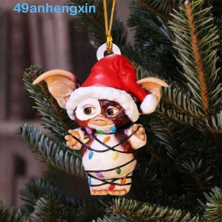 Anhengxin ถุงเท้าอะคริลิค ลาย Gremlins Gizmo, Flying Dragon Puppy Gremlins หมวกซานต้า, Noel Navidad สําหรับสัตว์เลี้ยง สุนัข