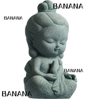 Banana1 ฟิกเกอร์บอนไซ รูปปั้นดอกไม้ ขนาดเล็ก 4.7*2.5 นิ้ว แบบพกพา สําหรับตกแต่งบ้าน สวน