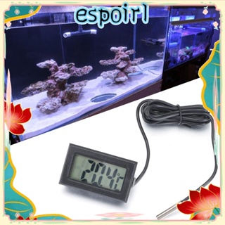 Espo เครื่องทดสอบอุณหภูมิรถยนต์ บ้าน เซนเซอร์ LCD ดิจิทัล กันน้ํา โพรบเซ็นเซอร์อุณหภูมิ