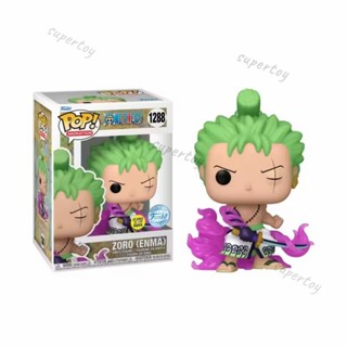 Funko Pop! ของเล่นฟิกเกอร์ แอนิเมชั่น One Piece - Zoro (ENMA) 1288