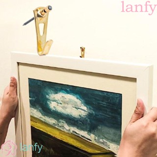 Lanfy ตะขอแขวนรูปภาพ นาฬิกา 30lb ความแข็งแรงสูง 10 ชุด