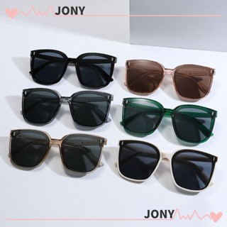 Jy1 แว่นตากันแดด ป้องกัน UV400 ทรงสี่เหลี่ยม ขนาดใหญ่ สีดํา สไตล์วินเทจ สําหรับผู้หญิง และผู้ชาย