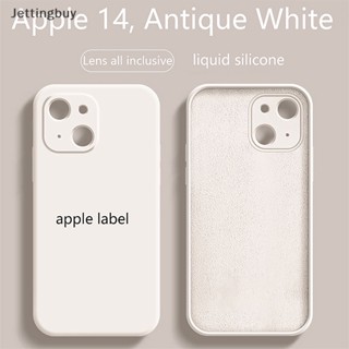 [Jettingbuy] ใหม่ พร้อมส่ง เคสโทรศัพท์มือถือ ซิลิโคนนิ่ม สีพื้น สําหรับ Iphone 14 Pro Max 14 Plus 14 Pro