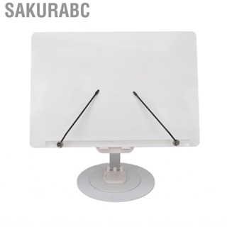 Sakurabc Book Holder Flexible Delicate Corners Elegant Stable Base Foldable Reading Stand Adjustable Safe Acrylic for Living Room