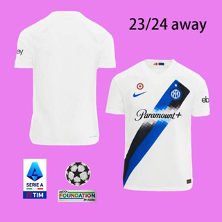 เสื้อกีฬาแขนสั้น ลายทีม Inter Milan 2023 2024 ไซซ์ S - 4XL