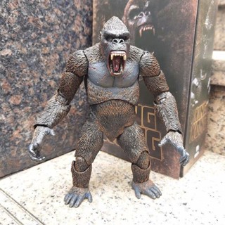 พร้อมส่ง ตุ๊กตาฟิกเกอร์ Godzilla vs King Kong NECA King Kong Standard Edition Movie SHM ขยับได้ ภายใน 48 ชั่วโมง AFFT