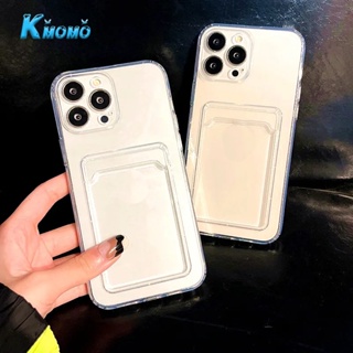 เคสโทรศัพท์มือถือ ซิลิโคนนิ่ม ใส กันกระแทก พร้อมช่องใส่บัตร สําหรับ Samsung Galaxy M14 M23 M53 M33 M32 A50s A30s A30 A20 4G 5G