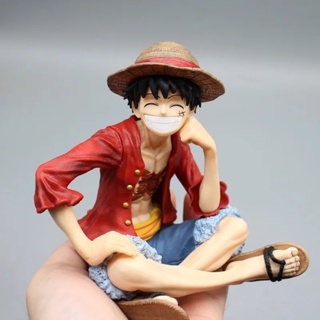 ตุ๊กตาลิง One Piece หน้ายิ้ม 13 ซม. ฟิกเกอร์ PVC รูปลูฟี่ ของเล่นสําหรับเด็ก