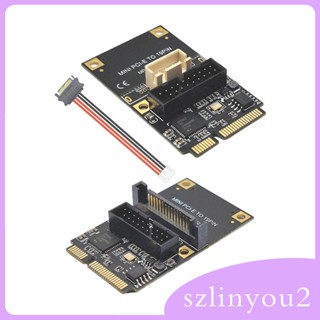 [szlinyou2] อะแดปเตอร์การ์ดขยาย Mini PCIe เป็น USB3.2 Gen1 19Pin 5Gbps E เป็น 19Pin USB3.2