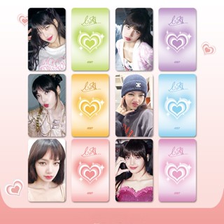 โปสการ์ดโลโม่ อัลบั้มรูปภาพ Black-Pink สีดํา สีชมพู จํานวน 6 ชิ้น ต่อชุด