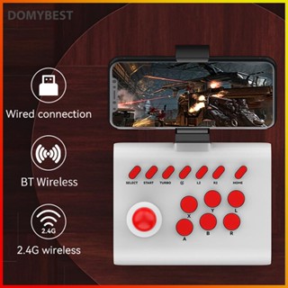 ❤ Domybest จอยสติ๊กควบคุม 3 โหมดเชื่อมต่อ รองรับเทอร์โบ สําหรับ Switch PS4 PS3 PC STB Android Apple MFI