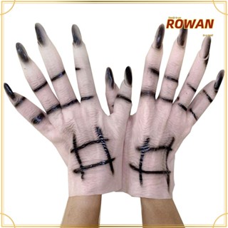 Rowans ถุงมือคอสเพลย์ แม่มด เล็บยาว สไตล์พังก์ พร้อมกรงเล็บ ตลก โกธิค เครื่องแต่งกายคอสเพลย์ เทศกาล