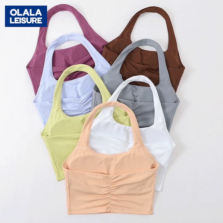 OLALA LEISURE สปอร์ตบราเซ็กซี่ สวมใส่สบาย เหมาะกับใส่เล่นโยคะ สําหรับผู้หญิง