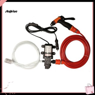 [Sy] เครื่องมือปั๊มทําความสะอาดรถยนต์ แรงดันสูง 70W 130PSI 12V แบบพกพา