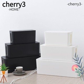 Cherry3 กล่องเก็บสายไฟ ปลั๊กจัดระเบียบสายชาร์จ สําหรับสายเคเบิลข้อมูล