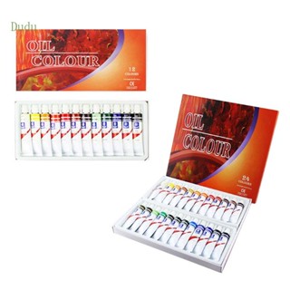 Dudu หลอดสีน้ํามัน 12 มล. 12 สี 24 สี สําหรับวาดภาพระบายสี ศิลปะ ศิลปิน