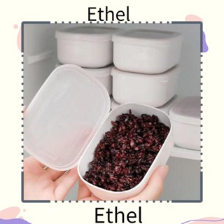 Ethel1 กล่องอาหารกลางวัน แบบพกพา ทนทาน สําหรับเด็กนักเรียน สํานักงาน พนักงาน ห้องครัว เบนโตะ 3 ชิ้น