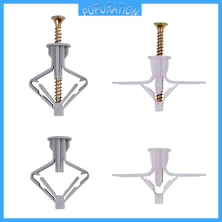 Pop Drywall Anchors ชุดอุปกรณ์เชื่อมต่อผนัง สําหรับผ้าม่านติดผนัง ยิปซั่ม ตกแต่งบ้าน