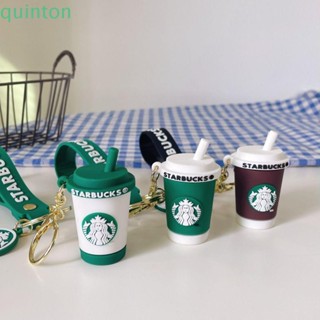 Quinton Starbucks พวงกุญแจ จี้การ์ตูนเด็กผู้ชายน่ารัก สําหรับห้อยแก้วกาแฟ ชานม ถุงชานม