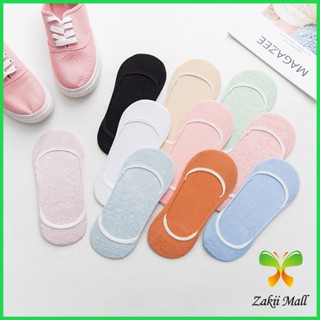 Z.M. ถุงเท้า บาง ถุงเท้าผู้หญิง สีลูกกวาด ผ้านุ่มใส่สบาย womens socks