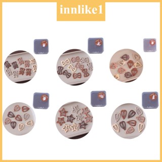 Innlike1 กิ๊บติดผมโลหะ คละสี เครื่องประดับ สําหรับทารกแรกเกิด 10 ชิ้น