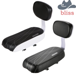 Bliss อานเบาะที่นั่งจักรยาน หนัง PU กันกระแทก สีดํา อุปกรณ์เสริม สําหรับเด็ก