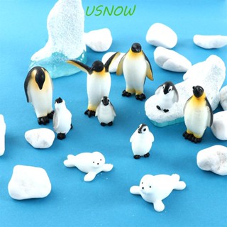 Usnow โมเดลเพนกวินน่ารัก ขนาดเล็ก สําหรับตกแต่งสวน