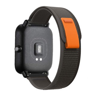 สายนาฬิกาข้อมือไนล่อน สําหรับ amazfit watch GTS 2 3 4 mini correa GTR 4 2 3 pro stratos 2 47 มม. 20 มม. 22 มม.