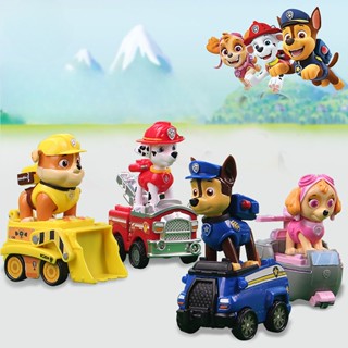 โมเดลฟิกเกอร์ PAW Patrol Mighty Pups Super Paws Chase Marshall Rubble Return DriveToys ของเล่นสําหรับเด็ก