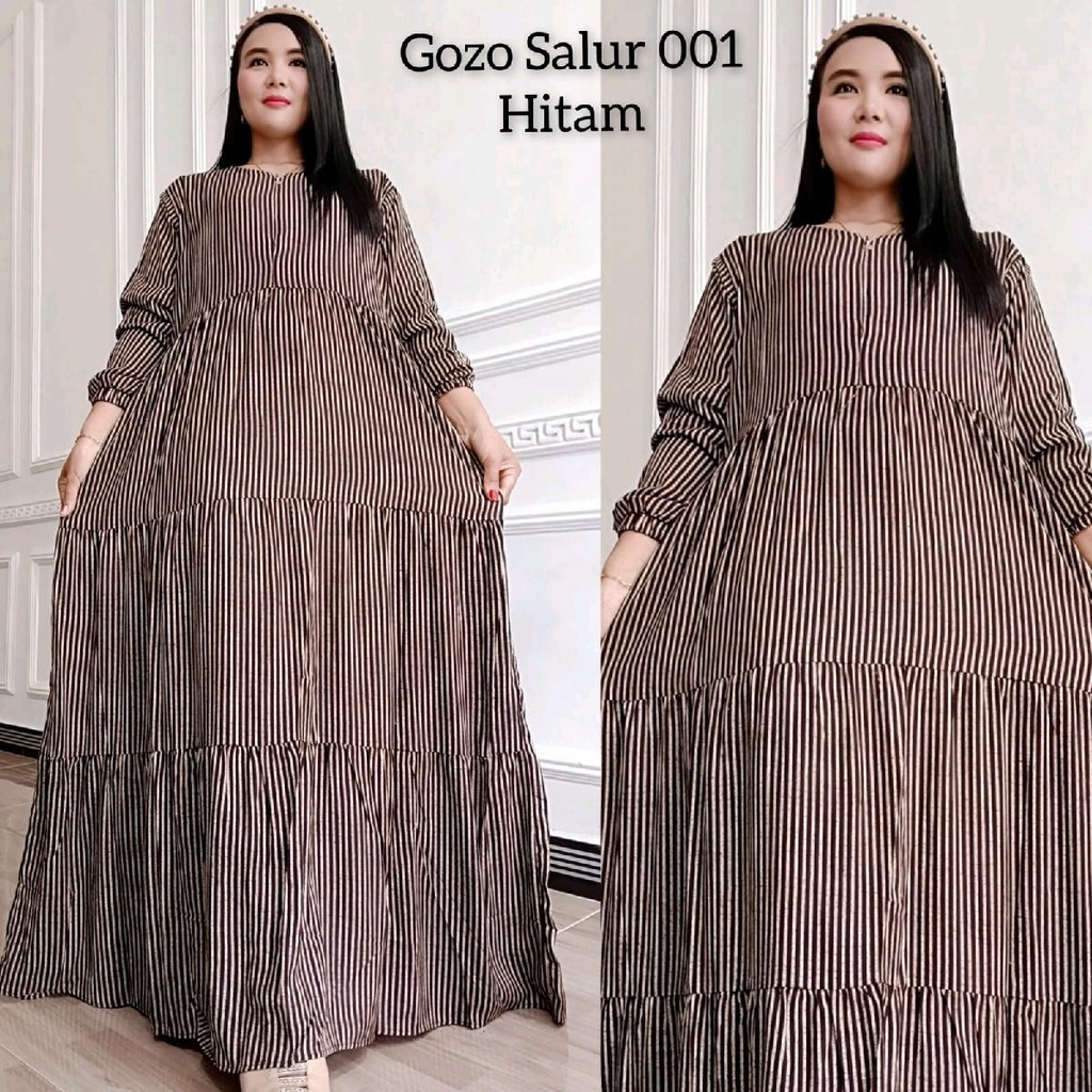 Katun Gozo Women& 39;s Gamis Salur 001 ผ้าคอตตอนเรยอน Nbr