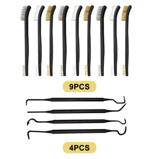 13pcs Multifunctional Bathroom Bottle Corner Double Ended Window Groove Gap With Detailing Hook Small Cleaning Brush Set